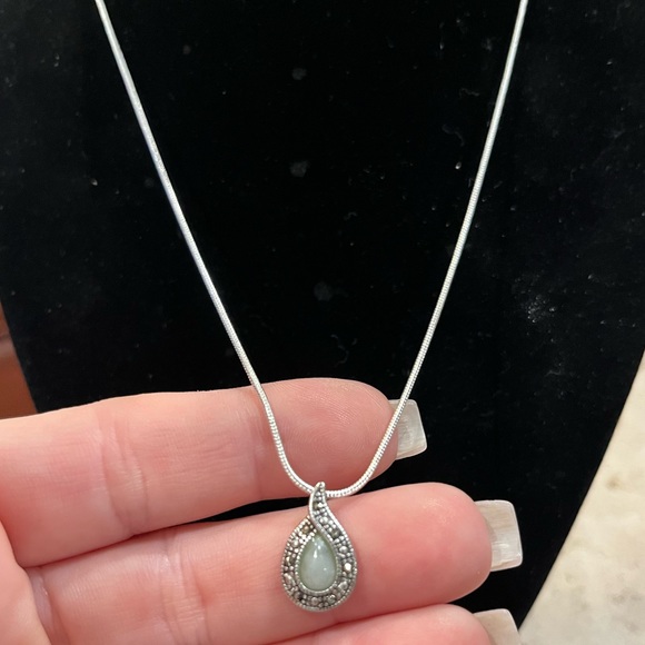 Avon Jewelry - Avon 18” sterling silver Marcasite necklace
